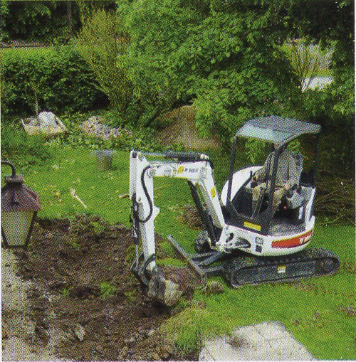 Terrassement pelleteuse